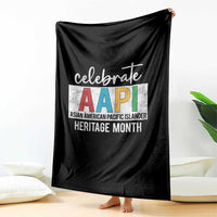 Celebrate AAPI Heritage Month Throw Blanket Asian American and Pacific Islander Countries