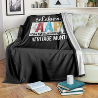 Celebrate AAPI Heritage Month Throw Blanket Asian American and Pacific Islander Countries