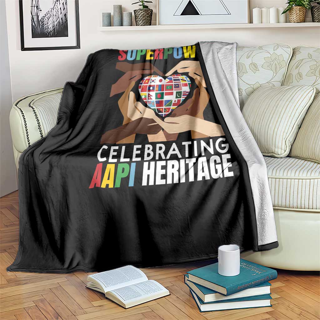 AAPI Heritage Month Throw Blanket Diversity Is Our Superpower Asian American and Pacific Islander Countries
