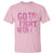 Breast Cancer Awareness T Shirt Go Pink Fight Cancer Win The Battle Pink Ribbon Butterfly - Wonder Print Shop