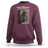 I Am A Native American Sweatshirt Make No Mistake I Will Defend The Weak I Will Defend Freedom