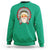 Funny Christmas Native American Indian Santa War Bonnet Sweatshirt - Wonder Print Shop