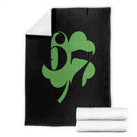 Funny St Patricks Day 67 Six Seven Meme Shamrock Throw Blanket