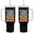 Hands Off Tumbler With Handle Social Security And Medicare Protest Colorful Books