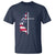 4th Of July T Shirt Christian Faith USA Flag Cross - Wonder Print Shop