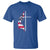 4th Of July T Shirt Christian Faith USA Flag Cross - Wonder Print Shop