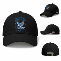 Tea Bagging England Since 1773 Baseball Cap Patriotic Eagle 4th of July