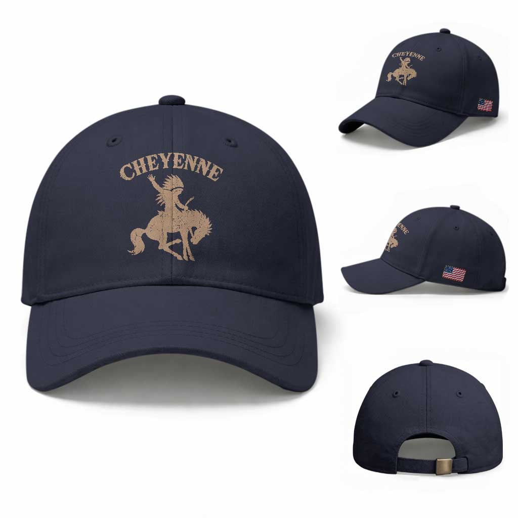 Cheyenne State Native American Cowboy Rodeo Baseball Cap
