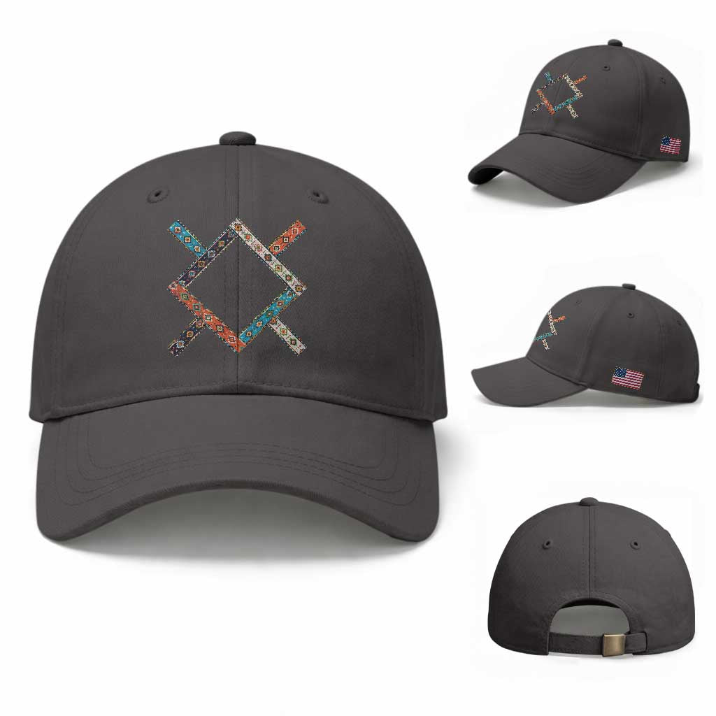 Northern Cheyenne Tribe Flag Montana Tribal Pattern Baseball Cap