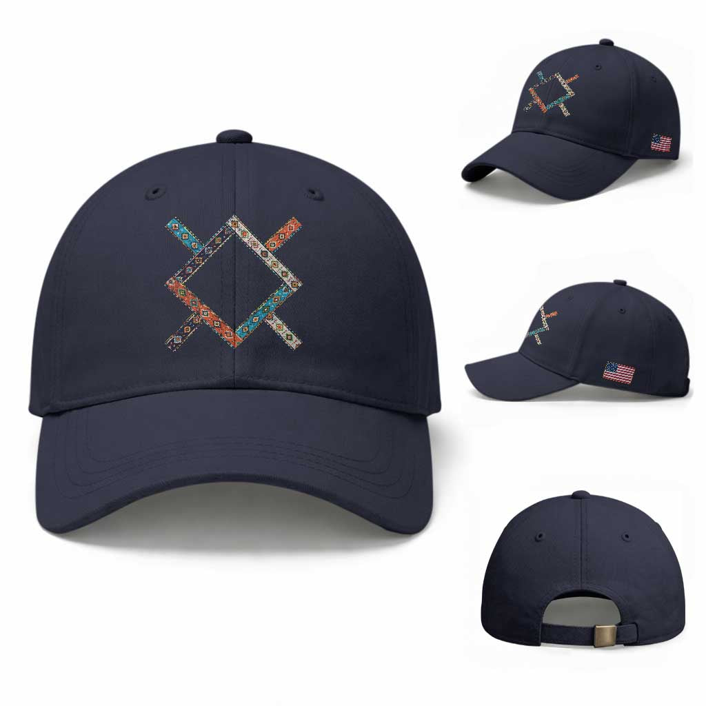Northern Cheyenne Tribe Flag Montana Tribal Pattern Baseball Cap