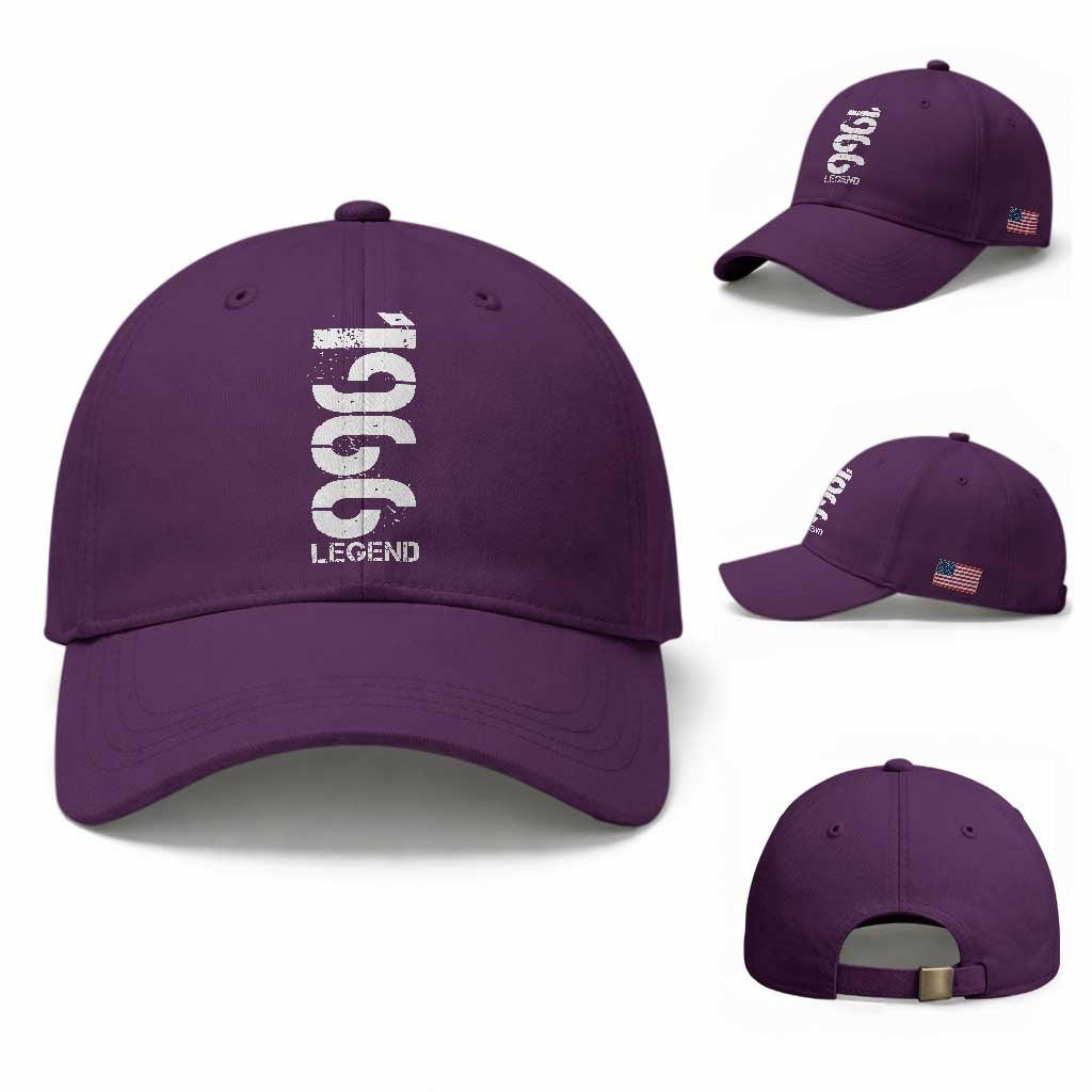 Vintage 1966 Legend Baseball Cap 60th Birthday Gifts Special Milestone
