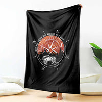 Not All Those Who Wander Are Lost Throw Blanket Compass Off Road Car - Wonder Print Shop