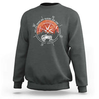 Not All Those Who Wander Are Lost Sweatshirt Compass Off Road Car - Wonder Print Shop