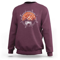 Not All Those Who Wander Are Lost Sweatshirt Compass Off Road Car - Wonder Print Shop