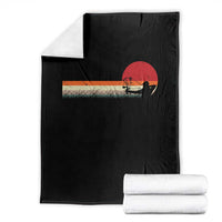 Archery Bow Hunter Throw Blanket Deer Mule Elk Retro Bow Hunting