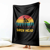 Siren Head Throw Blanket Retro Supernatural Cryptid Horror Monster - Wonder Print Shop