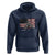 Dirt Bike Woman Rider Hoodie American Flag Motocross Biker