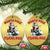 Funny Xmas Fishing Christmas Ornament North Pole Fishing Hole Cute Santa - Wonder Print Shop