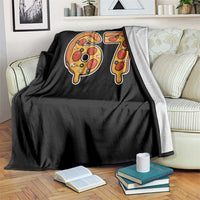 Funny 67 Pizza Lover Throw Blanket Six Seven Gen Alpha Slang - Wonder Print Shop
