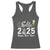 Hello 2025 Happy New Year Racerback Tank Top Snowman Firework New Year's Eve