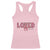 Loved John 3:16 Racerback Tank Top Christian Religious God Bible Verses Valentine's Day Pink Bow