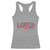 Loved John 3:16 Racerback Tank Top Christian Religious God Bible Verses Valentine's Day Pink Bow