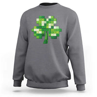 Funny St Patricks Day Shamrock Building Blocks Bricks Sweatshirt