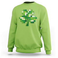 Funny St Patricks Day Shamrock Building Blocks Bricks Sweatshirt
