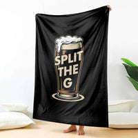 Funny Irish Beer Slit The G Throw Blanket Stout Beer Drinking Lover