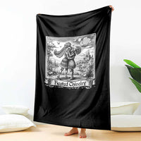 Heated Chivalry Medieval Knights Kissing LGBT Pride Throw Blanket