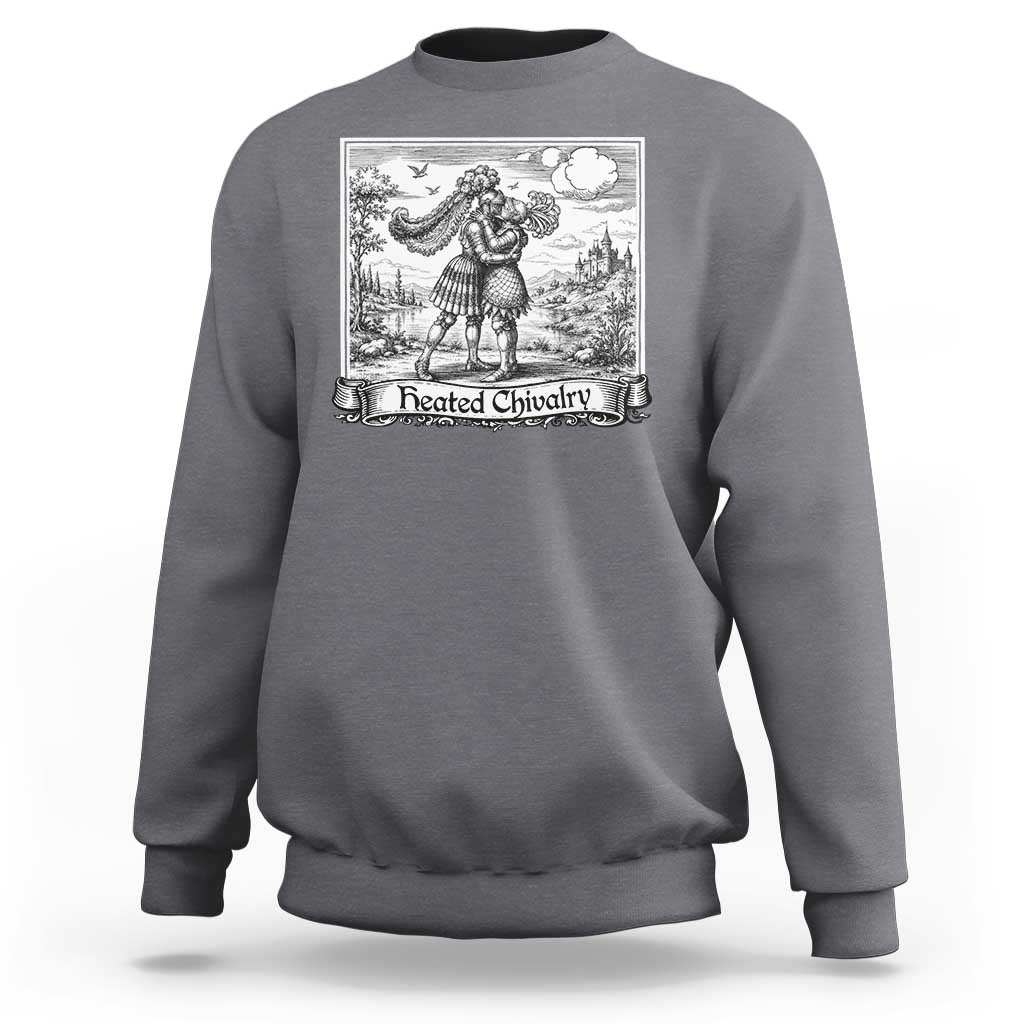 Heated Chivalry Medieval Knights Kissing LGBT Pride Sweatshirt