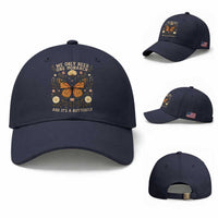 We Only Need One Monarch And Its A Butterfly Baseball Cap Retro Flowers