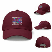 Police Suicide Awareness Baseball Cap Sometimes The Blue Need Help Too