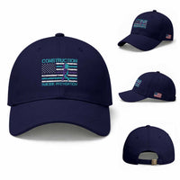 Construction Suicide Prevention Awareness Baseball Cap Mental Health American Flag