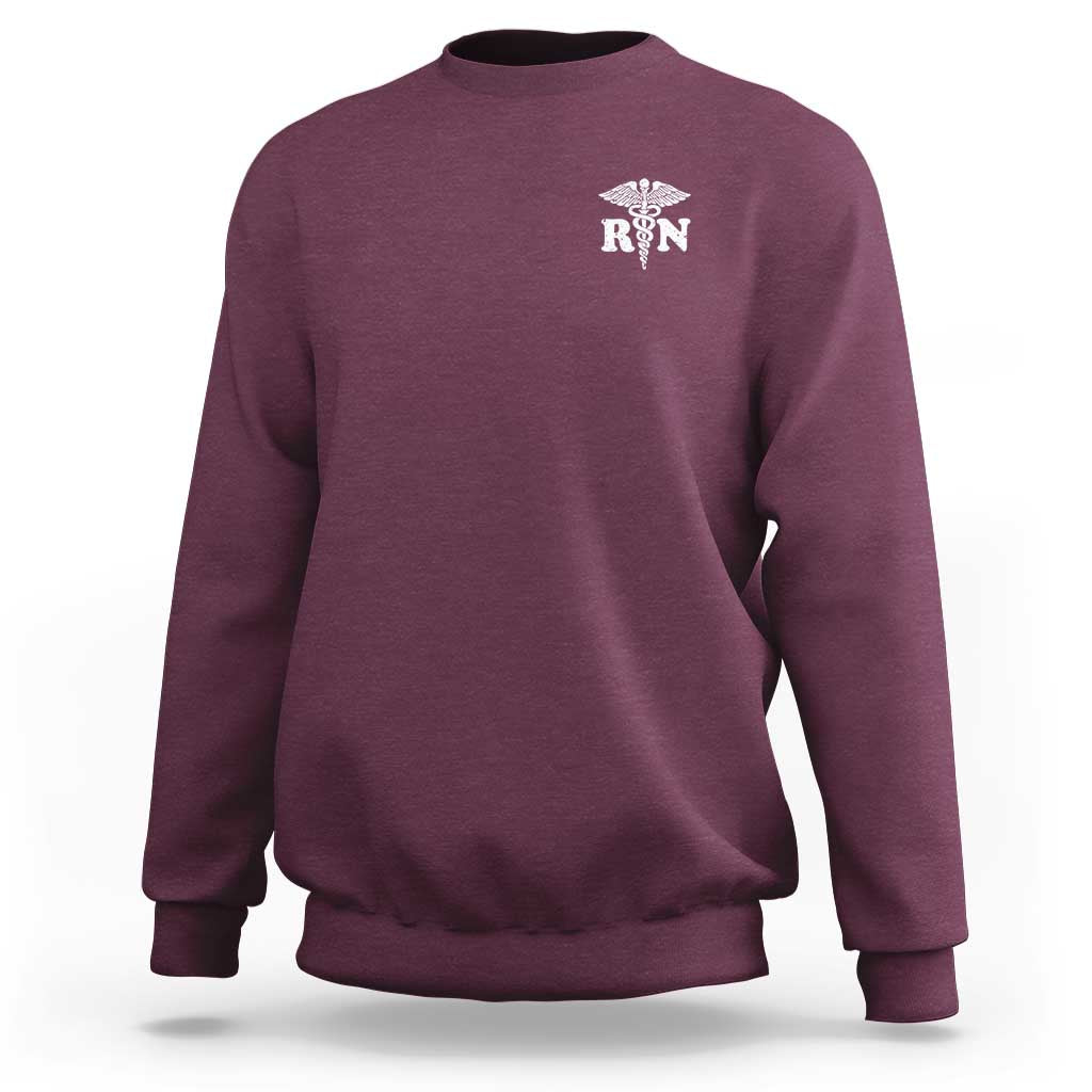 RN Registered Nurse Healthcare Caduceus Staff Sweatshirt