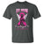 Breast Cancer Awareness T Shirt My Hero Is Now My Angel Pink Ribbon Cancer Warrior - Wonder Print Shop