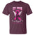 Breast Cancer Awareness T Shirt My Hero Is Now My Angel Pink Ribbon Cancer Warrior - Wonder Print Shop