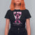 Breast Cancer Awareness T Shirt For Women My Hero Is Now My Angel Pink Ribbon Cancer Warrior - Wonder Print Shop