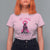 Breast Cancer Awareness T Shirt For Women My Hero Is Now My Angel Pink Ribbon Cancer Warrior - Wonder Print Shop