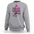 Breast Cancer Warrior Witch Sweatshirt Hat Shoes Broom Pink Ribbon Witchy Vibe - Wonder Print Shop