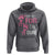 Breast Cancer Awareness Hoodie Walking For The Cure Pink Ribbon Footprints