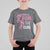 Breast Cancer Awareness T Shirt For Kid Walking For The Cure Pink Ribbon Footprints - Wonder Print Shop