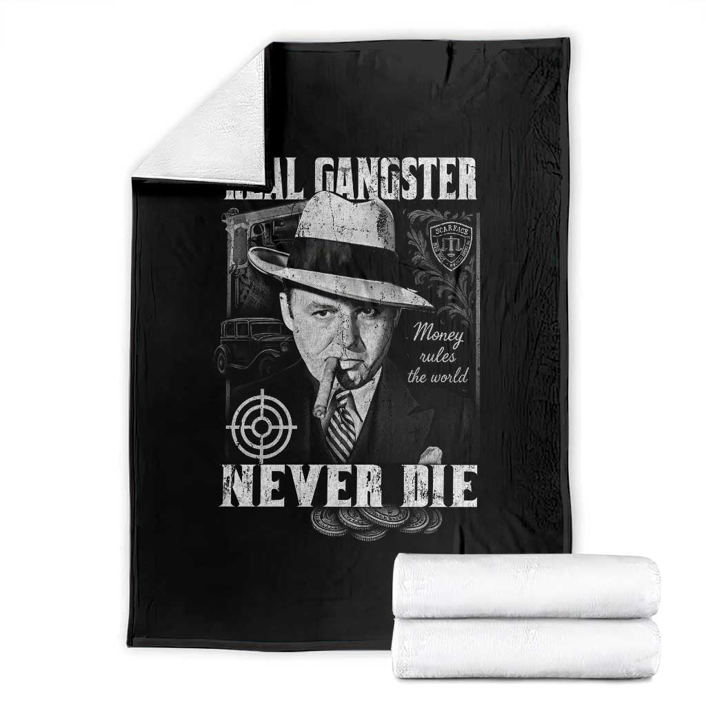 Al Capone Throw Blanket Real Ganster Never Die Italian American Mafia - Wonder Print Shop