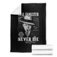 Al Capone Throw Blanket Real Ganster Never Die Italian American Mafia - Wonder Print Shop