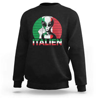 Funny Italian Alien Pun Sweatshirt Italien Italy Hand Gesture