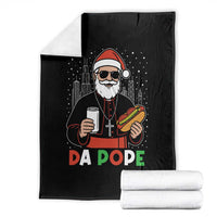 Pope Leo XIV Christmas Throw Blanket Cardinal Robert Prevost Santa Chicago - Wonder Print Shop
