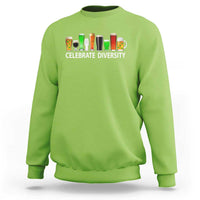 Celebrate Diversity St Patricks Day Beer Drinking Sweatshirt