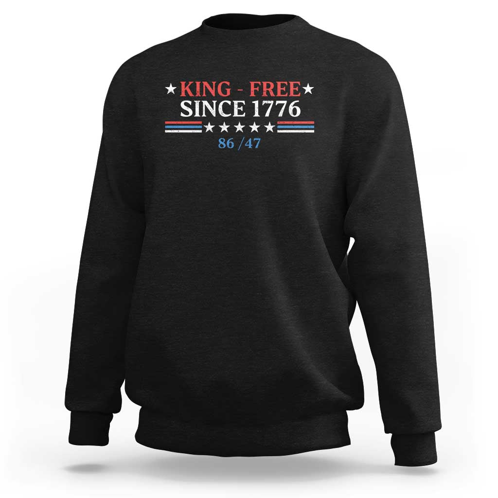 Funny King Free Since 1776 8647 Sweatshirt