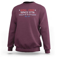 Funny King Free Since 1776 8647 Sweatshirt