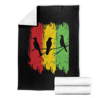 Three Birds Rasta Jamaica Reggae Music Throw Blanket - Wonder Print Shop